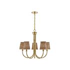 Savoy House 1-3960-5-322 Ashbury 5-Luminaires 60W Laiton chaud Incandescente/LED Lustre