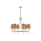 Savoy House 1-3961-6-322 Ashbury 6-Luminaires 60W Laiton chaud Incandescente/LED Lustre