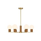 Savoy House 1-4080-6-322 Jarrell 6-Luminaires 60W Laiton chaud Incandescente/LED Lustre