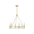 Savoy House 1-4101-6-328 Minette 6-Luminaires 60W Or filé Incandescente/LED Lustre