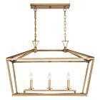 Savoy House Essentials Townsend 1-423-3-322 3-Lumières 180W Laiton chaud Lustre linéaire