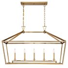 Savoy House Essentials Townsend 1-424-5-322 5-Lumières 300W Laiton chaud Lustre linéaire