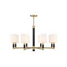 Savoy House 1-4605-8-322 Conrad 8-Luminaires 60W Laiton chaud Incandescente/LED Lustre