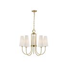 Savoy House 1-4703-5-322 Wilkes 5-Luminaires 60W Laiton chaud Incandescente/LED Lustre