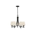 Savoy House 1-6032-5-BK Octave 5-Luminaires 60W Noir mat Incandescente/LED Lustre