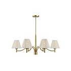 Savoy House 1-6084-6-127 Rosa 6-Luminaires 60W Laiton noble Incandescente/LED Lustre