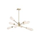 Savoy House 1-6120-8-127 Leland 8-Luminaires 36W Laiton noble Lustre avec LED intégrée