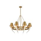 Savoy House 1-6306-8-322 Hearne 8-Luminaires 60W Laiton chaud Incandescente/LED Lustre