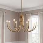 Savoy House Essentials Sorrento 1-6680-8-127 8-Lumières 480W Laiton noble Suspendu