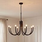 Savoy House Essentials Sorrento 1-6680-8-89 8-Lumières 480W Noir mat Suspendu