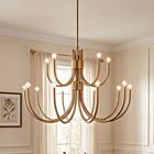 Savoy House Essentials Sorrento 1-6682-15-127 15-Lumières 900W Laiton noble Suspendu