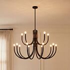 Savoy House Essentials Sorrento 1-6682-15-89 15-Lumières 900W Noir mat Suspendu