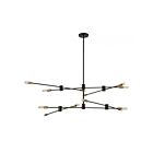 Lustre Savoy House Lyrique 1-7001-12-77 12 Lumières 720W Bronze avec accents en laiton