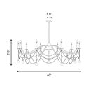 Savoy House Mariposa 1-7504-10-322 10-Lumières 600W Laiton chaud Suspendu