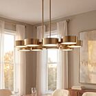 Savoy House Talamanca 1-7508-9-127 9-Lumières 45W Laiton noble Suspendu