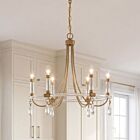 Lustre Savoy House Mayfair 1-7716-6-195 6 Lumières 360W Laiton chaud et chrome