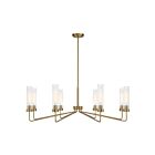 Savoy House Baker 1-8860-8-322 8-Lumières 480W Laiton chaud Lustre