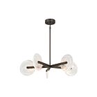 Savoy House 1-9305-5-15 Ainslie 5-Luminaires 20W Bronze méditerranéen Lustre avec LED intégrée
