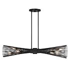 Savoy House Longfellow 1-9601-6-89 6-Lumières 360W Noir mat Lustre linéaire