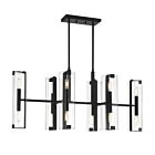 Lustre linéaire Savoy House Winfield 1-9773-12-89 12 Lumières 720W Noir mat