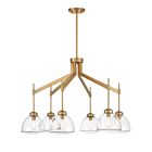 Savoy House 1-9841-6-322 Corbin 6-Lumières 360 Watt Laiton chaud Lustre