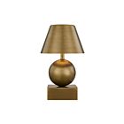 Savoy House 11-CD06RC-BS Silas 1-Luminaire 2.3W Laiton Lampe de table avec LED intégrée