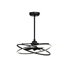 Savoy House 24-FD-745-89 Dorado Noir mat 36W Ventilateur de plafond