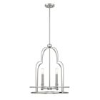 Suspendu Savoy House Essentials Diplomat 3-6612-4-Sn 4 Lumières 240W Nickel Satiné