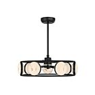 Savoy House 30-FD-435-89 Castra 4.5W Noir mat Lustre avec LED intégrée