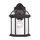 Lanterne murale d'extérieur Savoy House 5-0634-BK Kensington 1-lumière 60W Noir texturé