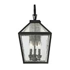 Lanterne murale d'extérieur Savoy House 5-101-BK Woodstock 3-lumières 180W Noir
