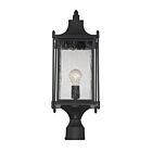 Lanterne de poteau extérieure Savoy House Dunnmore 5-3454-BK 1-Lumière 60W Noir