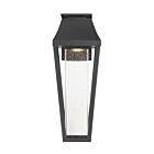 Lanterne murale d'extérieur Savoy House 5-354-BK Brookline 1-lumière 4.5W Noir mat