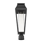 Lanterne de poteau extérieure Savoy House Brookline 5-356-BK 1-Lumière 4.5W Noir mat