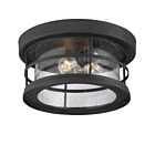 Plafonnier Extérieur Savoy House Barrett 5-369-13-Bk 2 Lumières 120W Noir