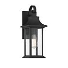 Lanterne murale d'extérieur Savoy House 5-450-BK Hancock 1-lumière 60W Noir mat