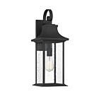 Lanterne murale d'extérieur Savoy House 5-451-BK Hancock 1-lumière 60W Noir mat
