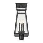 Lanterne de poteau extérieure Savoy House Millford 5-633-BK 3-Lumières 180W Noir mat