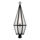 Savoy House Peninsula 5-707-BK 1-Lumière 60W Noir mat Lanterne de poteau extérieure
