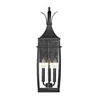Lanterne murale d'extérieur Savoy House 5-765-BK Montpelier 3-lumières 120W Noir mat