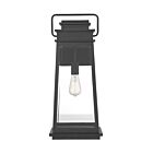 Lanterne murale d'extérieur Savoy House 5-814-BK Boone 1-lumière 60W Noir mat