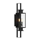 Savoy House 5-826-BK Ascott 2-Lumières 120W Noir mat Lanterne murale d'extérieur