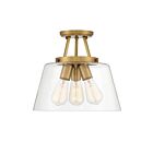 Plafonnier Semi Encastré Savoy House Essentials Calhoun 6-1024-3-322 3 Lumières 180W Laiton Chaud