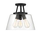 Plafonnier Semi Encastré Savoy House Essentials Calhoun 6-1024-3-89 3 Lumières 180W Noir Mat