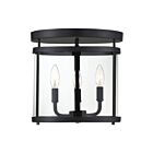 Plafonnier Semi Encastré Savoy House Essentials Penrose 6-1043-3-Bk 3 Lumières 180W Noir