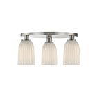 Savoy House 6-1247-3-SN Baldwin 3-Luminaires 60W Nickel satiné Incandescente/LED Plafonnier Semi Encastré