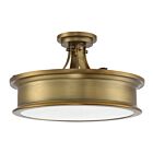 Plafonnier Semi Encastré Savoy House Essentials Watkins 6-134-3-322 3 Lumières 180W Laiton Chaud