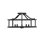 Plafonnier Semi Encastré Savoy House Essentials Stockton 6-1679-5-89 5 Lumières 300W Noir Mat