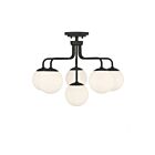 Plafonnier Semi Encastré Savoy House Essentials Marco 6-1950-6-89 6 Lumières 360W Noir Mat