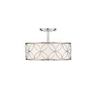Plafonnier Semi Encastré Savoy House Essentials Reid 6-1953-4-109 4 Lumières 240W Nickel Poli